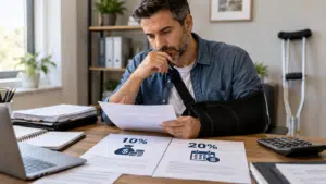 נכות מעבודה 10% או 20%: מתי מקבלים מענק ומתי קצבה חודשית
